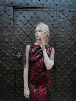 [US Warehouse] Wine Red 1920s Sequin Maxi Gowns Dress -BUNBUN Fancy Clothing Shop 08 41bc2cef 1522 4060 8724 8ccefb506b2f