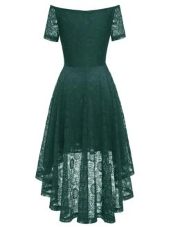1950s Off-shoulder Floral Lace Dress -BUNBUN Fancy Clothing Shop 15 03275d01 d639 4ea3 9944 d755216cecb4