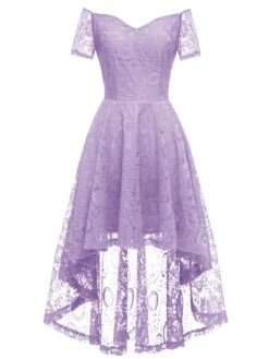 1950s Off-shoulder Floral Lace Dress -BUNBUN Fancy Clothing Shop 16 df64b5be 421a 4794 8555 04b63a2c0ab1