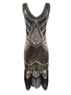 [US Warehouse] Gold 1920s Sequined Flapper Dress -BUNBUN Fancy Clothing Shop 1920 dress 3 57e1cf77 8145 4474 9208 2c96979a0bcf