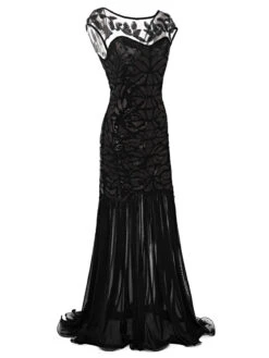 [US Warehouse] Green 1920s Sequin Maxi Flapper Dress -BUNBUN Fancy Clothing Shop 1920s dress2 a8440e68 6a49 4a5b 813c c904b0274b98