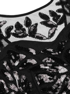 [US Warehouse] Black 1920s Sequin Maxi Flapper Dress -BUNBUN Fancy Clothing Shop 1920s dress4 5d9c308e 2a75 47c4 8064 a2638192d308