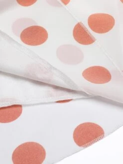 Orange 1930s Polka Dot Fishtail Dress -BUNBUN Fancy Clothing Shop 1J2A1322