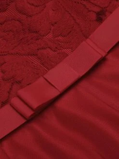 1950s Spaghetti Lace Bow Swing Dress -BUNBUN Fancy Clothing Shop 1J2A7931