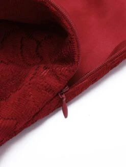 1950s Spaghetti Lace Bow Swing Dress -BUNBUN Fancy Clothing Shop 1J2A7936