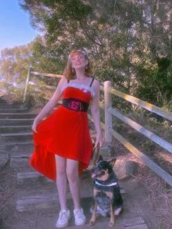 [US Warehouse] 1950s Strap Furry Lace Up Dress -BUNBUN Fancy Clothing Shop 26 d32ce636 2791 45ce 820d 8d2054cffb02