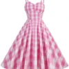 1950s Plaid Strap Swing Dress -BUNBUN Fancy Clothing Shop 2 1 0faeddb3 f684 4a15 a32b c0661e672ac9