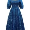 Blue 1950s Christmas Starry Sky Cake Lantern Parent-Child Dress 2 Blue 1950s Christmas Starry Sky Cake Lantern Parent-Child Dress -BUNBUN Fancy Clothing Shop 2 962ef905 25ef 4be4 b5eb dc8cad220b4d