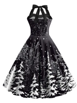Black 1950s Christmas Halter Swing Dress -BUNBUN Fancy Clothing Shop 2 ae4f0e52 a3ca 49d5 bc6d 5d60c9ba7d13