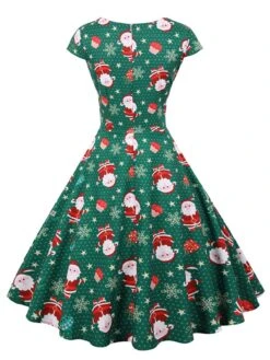 Green 1950s Christmas Polka Dot Dress 8 Green 1950s Christmas Polka Dot Dress -BUNBUN Fancy Clothing Shop 3 4c2ce974 5e77 41a7 afbc 4d8636405533