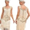 1920s V-Neck Sequined Mesh Mermaid Dress -BUNBUN Fancy Clothing Shop 3 dbf785b4 a16d 4454 9f2e b6a141fbfb20