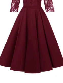 1950s Lace Half Sleeve Swing Dress 11 1950s Lace Half Sleeve Swing Dress -BUNBUN Fancy Clothing Shop 4 2d49a28f 59e4 44ce 8932 2cb23047739e