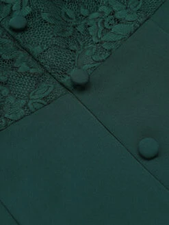 Dark Green 1960s Lace Off-shoulder Dress -BUNBUN Fancy Clothing Shop 4 f2c41639 0614 4088 bf40 9d598442bcb1