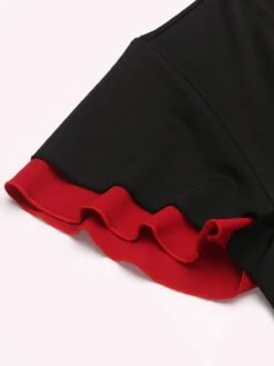 Black 1960s Button Slit Bodycon Dress -BUNBUN Fancy Clothing Shop 5 compressed 7873988b 3216 440c 95b3 2e33037d676b