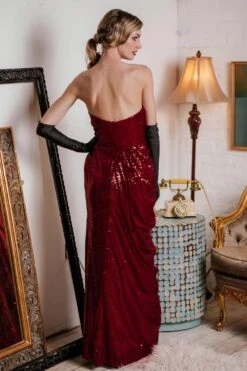 [US Warehouse] 1920s Strapless Sequin Bridesmaid Dress -BUNBUN Fancy Clothing Shop ALEX5466 dd414f60 70bf 448d 8707 d903c47276d7