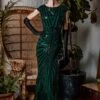 [US Warehouse] Green 1920s Sequin Art Deco Maxi Dress -BUNBUN Fancy Clothing Shop ALEX6321 c4effaa7 936f 4347 a3a9 ecbe27edb6bf