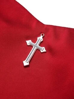 2PCS 1930s Halloween Fishtail Dress & Sheer Coat 16 2PCS 1930s Halloween Fishtail Dress & Sheer Coat -BUNBUN Fancy Clothing Shop CBH180745 8