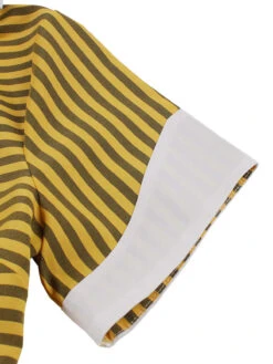 Yellow 1950s Bow Striped Swing Dress -BUNBUN Fancy Clothing Shop IMG 8271