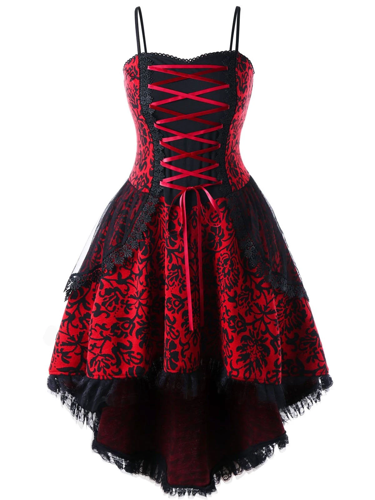 Halloween Gothic Lace Steampunk Dress 4 Halloween Gothic Lace Steampunk Dress - Image 2