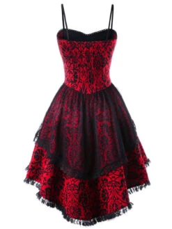 Halloween Gothic Lace Steampunk Dress