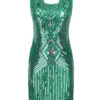 1920s Sequin Evening Dress -BUNBUN Fancy Clothing Shop SCH0000305 DG 1