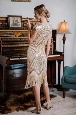 1920s Sequin Beaded Fringed Dress -BUNBUN Fancy Clothing Shop SCH000323 A 3 7933a13b b909 48b9 ba39 049188bc419e