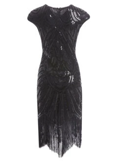 1920s Sequin Beaded Fringed Dress -BUNBUN Fancy Clothing Shop SCH000323 B 2 b51ecf6c de74 4ae4 a918 59cb34002cbf