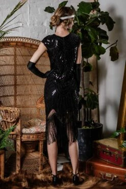 1920s Sequin Beaded Fringed Dress -BUNBUN Fancy Clothing Shop SCH000323 B 3 c6e3face b3de 4ef2 b3cb 466fc79c2845