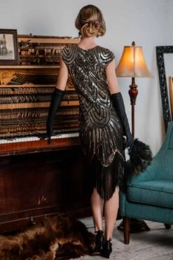 [US Warehouse] Gold 1920s Sequin Beaded Fringed Dress -BUNBUN Fancy Clothing Shop SCH000323 GO 1 d55bfe6f 966f 4edc ac05 335f89a5c9ee