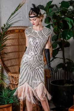 [US Warehouse] Pink 1920s Tassel Gatsby Flapper Dress -BUNBUN Fancy Clothing Shop SCH000344 PP 1 1ff619de ddd5 41f4 8a73 0d928126ef12