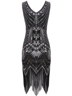 1920s Sequined Fringe Dress -BUNBUN Fancy Clothing Shop SCH000345 S 3 e40bb4ff 78ac 4119 a96f a3605f804ee8