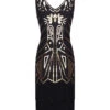 US Only Black 1920sSequin Fringed Flapper Dress -BUNBUN Fancy Clothing Shop SCH000374 B 1 44afedbd bc34 42c9 b3cb 4f3cd587ded5