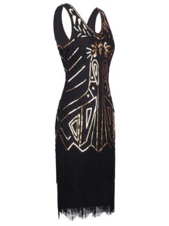 US Only Black 1920sSequin Fringed Flapper Dress -BUNBUN Fancy Clothing Shop SCH000374 B 2 4f4acaf5 bc31 4826 a2bd 1038aee757c6