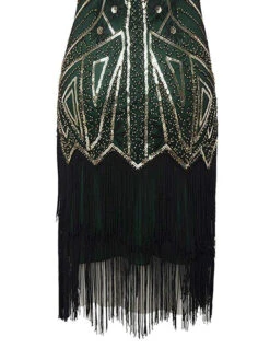 [US Warehouse] Green 1920s Sequin Fringed Flapper Dress -BUNBUN Fancy Clothing Shop SCH000374 G 4 4236db48 a130 4c15 99b8 46584b136bd7