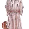 [US Warehouse] Pink 1920s Sequined Flare Sleeve Dress