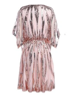 [US Warehouse] Pink 1920s Sequined Flare Sleeve Dress -BUNBUN Fancy Clothing Shop SCH000397 PP 4 ec084087 a7a6 49b6 b434 074f69570f0d