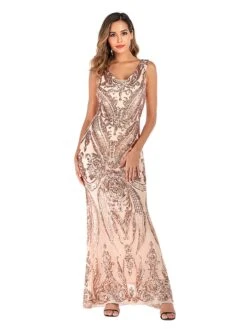 [US Warehouse] Pink 1920s Sequined Embellished Maxi Dress -BUNBUN Fancy Clothing Shop SCH000426 PP 3 94c03849 abb4 422e a3d0 1f9de6f7858d