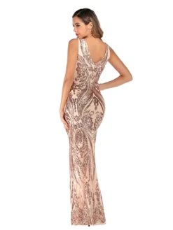 [US Warehouse] Pink 1920s Sequined Embellished Maxi Dress -BUNBUN Fancy Clothing Shop SCH000426 PP 6 627fdc0b 94c9 42d6 9c19 4e20c283f408