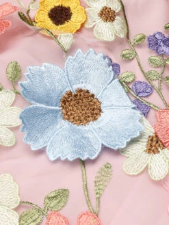 Pale Pink 1960s Halter Neck Floral Embroidery Mini Dress -BUNBUN Fancy Clothing Shop SCH000870 4 6bce374c 52aa 4a2a b325 fecacc931f86