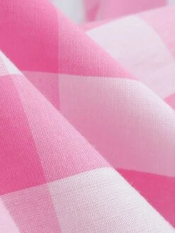 1950s Plaid Halter Swing Dress -BUNBUN Fancy Clothing Shop SCHL000115 P 5