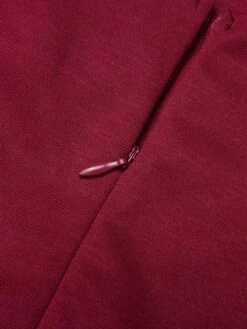 Wine Red 1950s Butterfly Lapel Mesh Dress 14 Wine Red 1950s Butterfly Lapel Mesh Dress -BUNBUN Fancy Clothing Shop SCHL000309 5 compressed