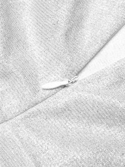 Silver 1960s Spaghetti Strap Sparkling Mini Dress -BUNBUN Fancy Clothing Shop SCHL000370 5 compressed