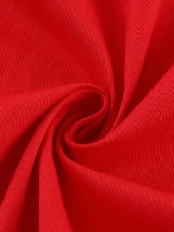 Red 1950s Lace Strap Swing Dress -BUNBUN Fancy Clothing Shop SCHL000670 R 7