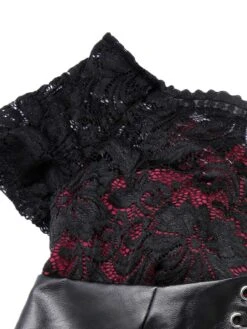 1950s Halloween Skull Rose Lace Mesh Dress -BUNBUN Fancy Clothing Shop SCHL000827 4 compressed