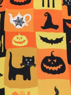 1950s Halloween Lace-Up Peter Pan Collar Dress -BUNBUN Fancy Clothing Shop SCHL000829 5