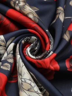 Black 1950s Sweetheart Skeleton Rose Swing Dress -BUNBUN Fancy Clothing Shop SCHL000859 6 compressed