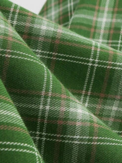 1950s Gingham Plaid Square Neck Flared Dress -BUNBUN Fancy Clothing Shop SCHL000999 GR 4