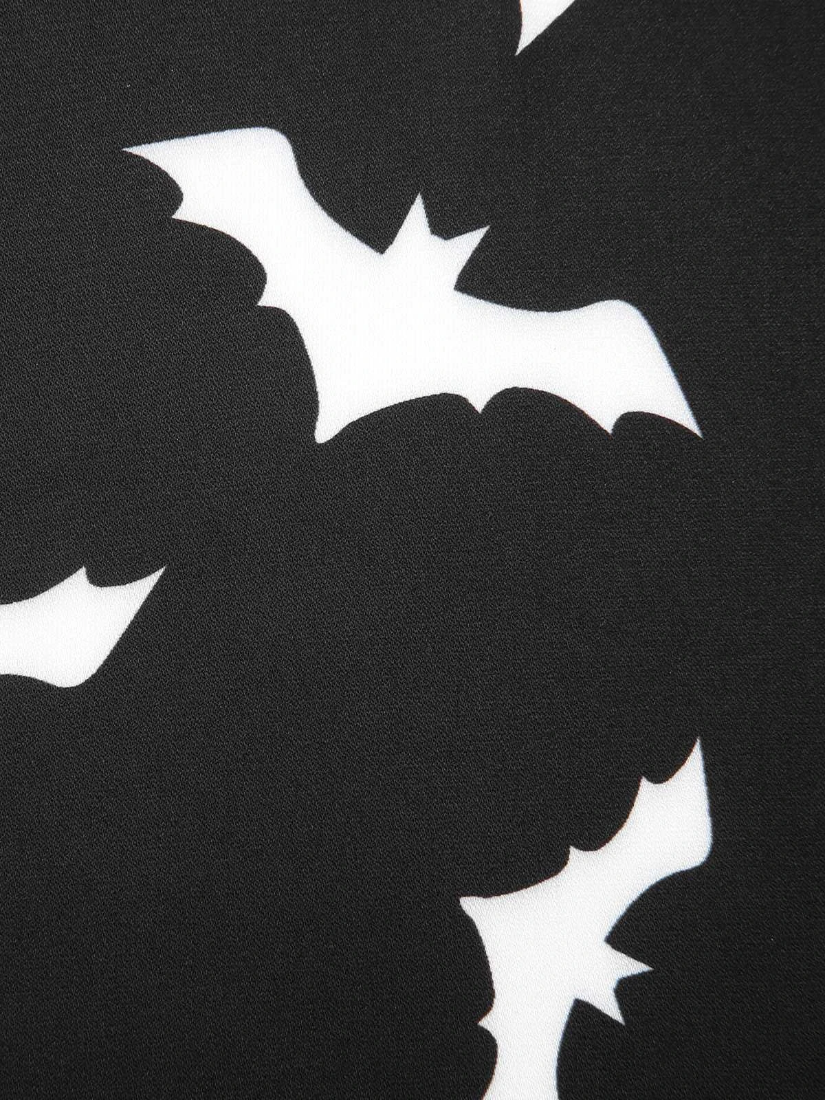 Black 1950s Halloween Spaghetti Strap Bat Dress 8 Black 1950s Halloween Spaghetti Strap Bat Dress - Image 6