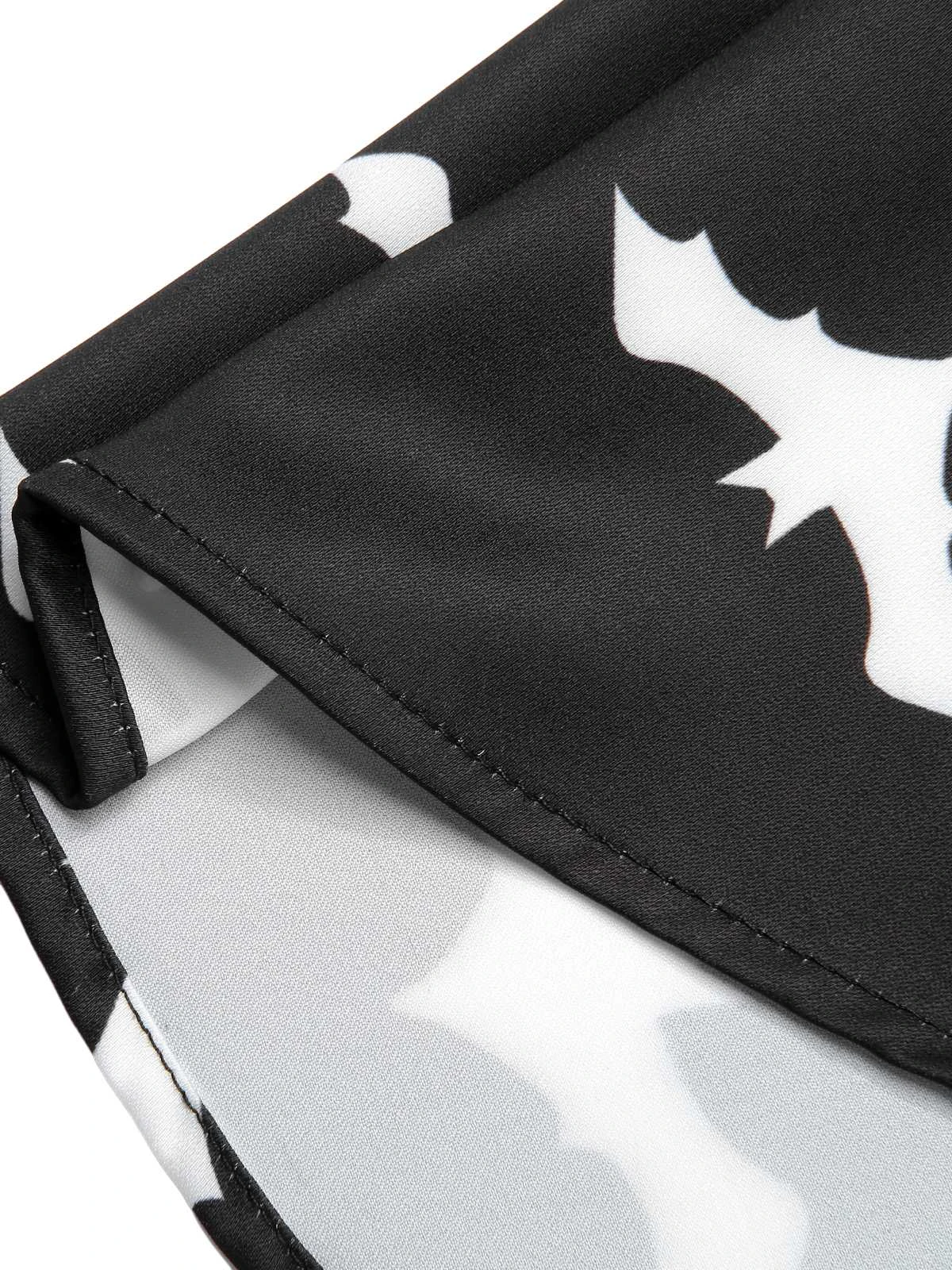 Black 1950s Halloween Spaghetti Strap Bat Dress 9 Black 1950s Halloween Spaghetti Strap Bat Dress - Image 7