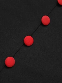 Black 1960s V-Neck Solid Bodycon Dress -BUNBUN Fancy Clothing Shop SCHL002063 6 compressed